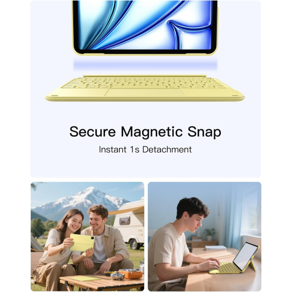 Inateck Apple iPad 10.Nesil Uyumlu Klavyeli K�l�f-Yellow