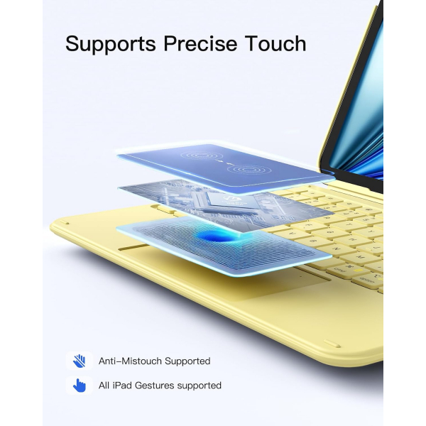 Inateck Apple iPad 10.Nesil Uyumlu Klavyeli K�l�f-Yellow
