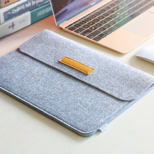 Inateck Macbook Air / Macbook Pro Sleeve anta (13-13.3 in)-Light Gray