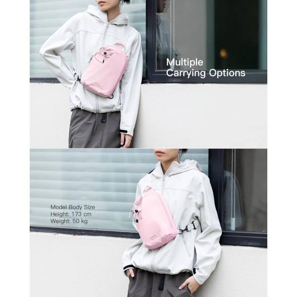 Inateck Sling Bag X-Row Seyahat antas -Pink