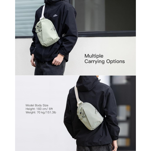 Inateck Sling Bag X-Row Seyahat antas -Green