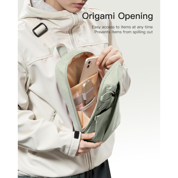 Inateck Sling Bag X-Row Seyahat antas -Green