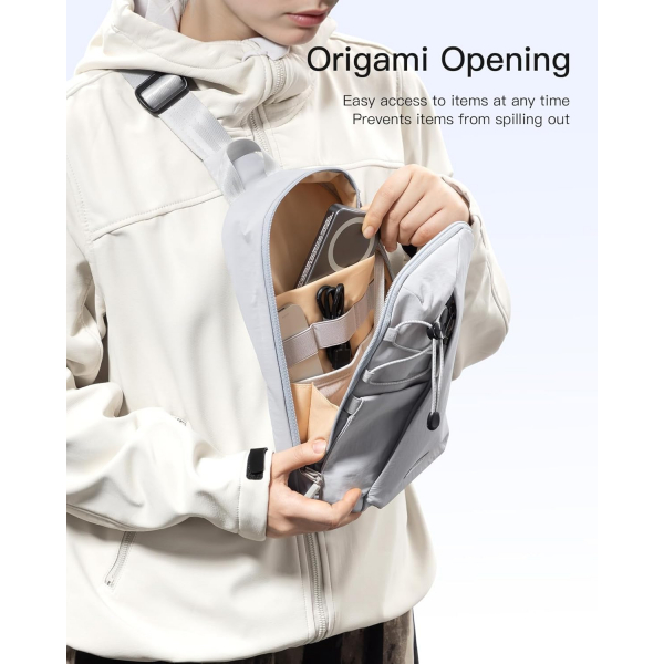 Inateck Sling Bag X-Row Seyahat antas -Gray