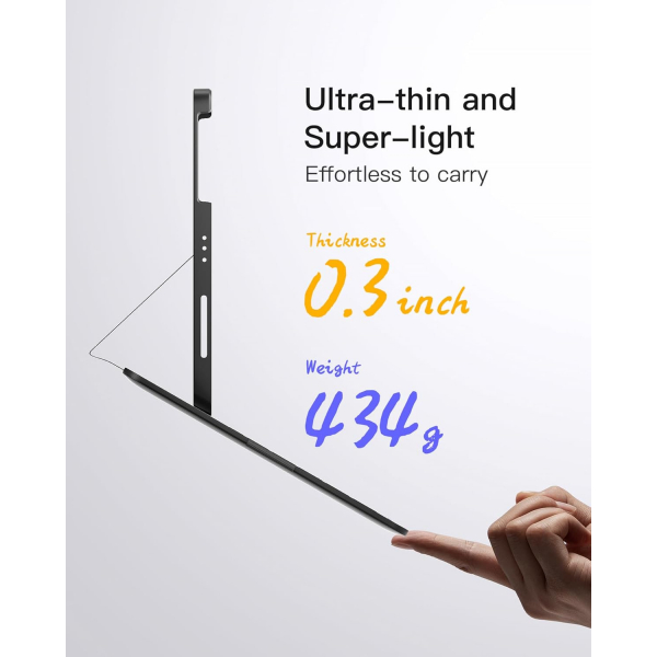 Inateck iPad 10.Nesil Light Klavyeli Klf (10.9 in)-Black 