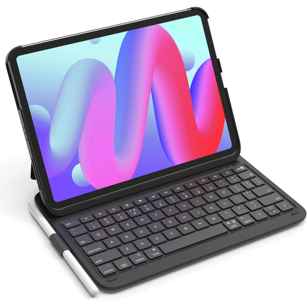 Inateck iPad 10.Nesil Light Klavyeli Klf (10.9 in)-Black 
