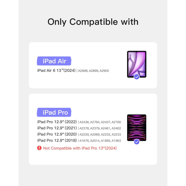 Inateck iPad Air/Pro Klavyeli Klf(13-12.9 in)