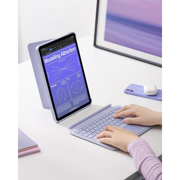Inateck iPad Pro Klavyeli Klf (11 in)-Purple