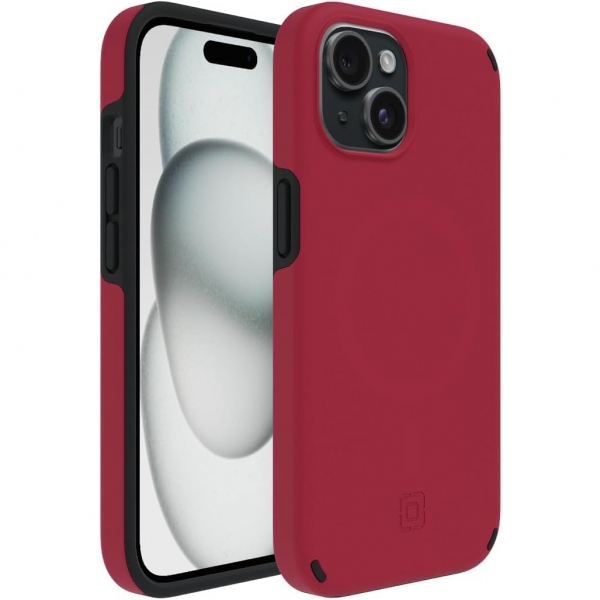 Incipio Duo Apple iPhone 15 MagSafe Uyumlu Klf-Crimson/Black