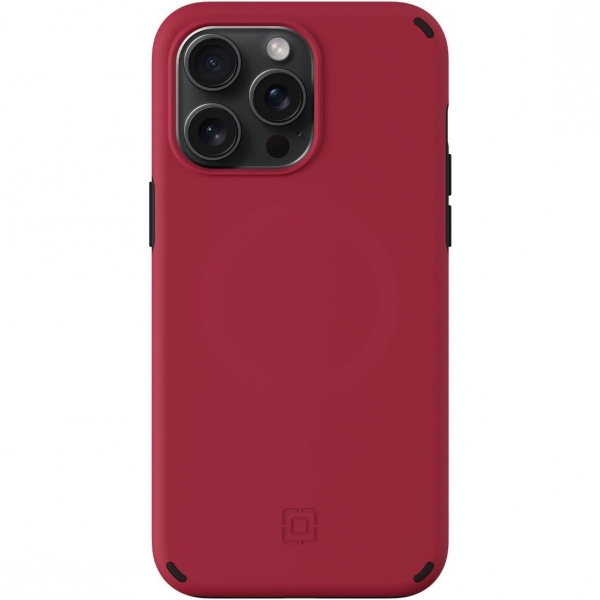 Incipio Duo Apple iPhone 15 Pro Max MagSafe Uyumlu Klf-Crimson/Black