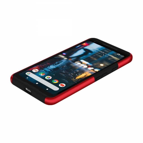Incipio Google Pixel 2 XL Dualpro Klf- Iridescent Red And Black