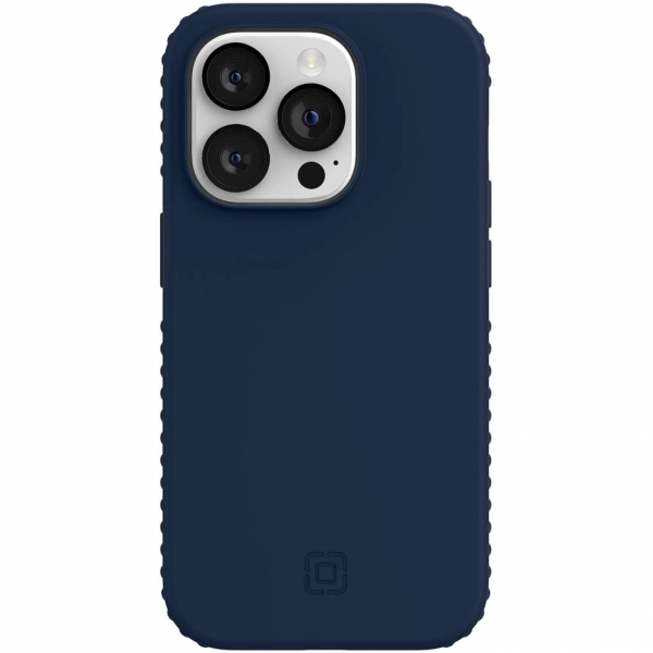 Incipio Grip Serisi iPhone 14 Pro Klf (MIL-STD-810G)-Midnight Navy/Inkwell Blue