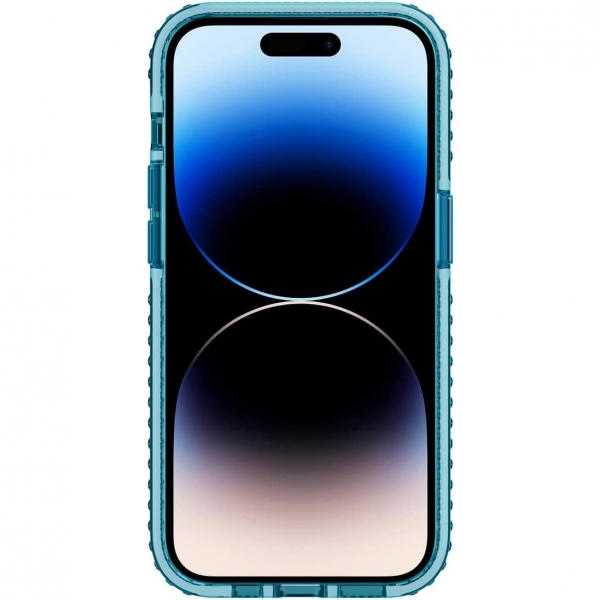 Incipio Grip Serisi iPhone 14 Pro Klf (MIL-STD-810G)-Bluejay/Clear