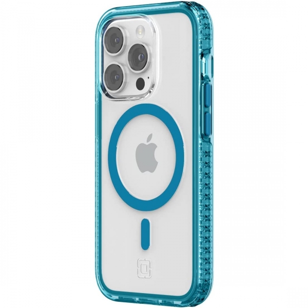 Incipio Grip Serisi iPhone 14 Pro Klf (MIL-STD-810G)-Bluejay/Clear