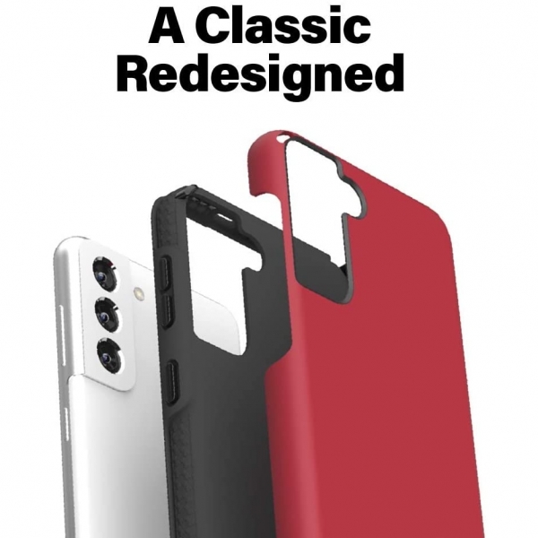 Incipio Samsung Galaxy S21 Duo Serisi Klf (MIL-STD-810G)-Red