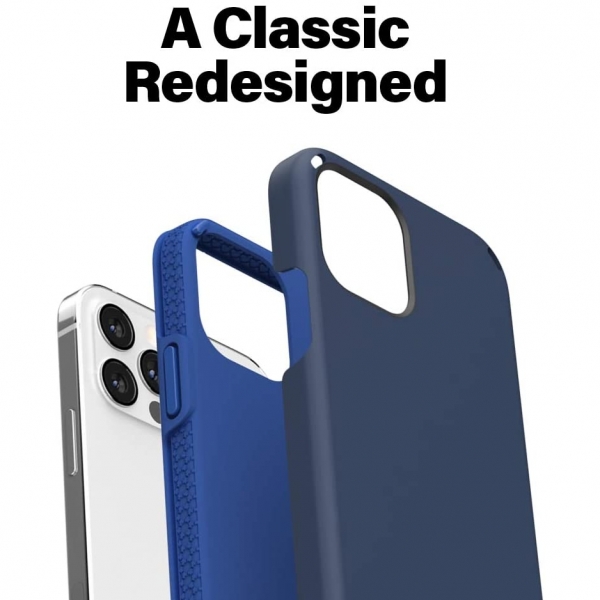 Incipio iPhone 12 Duo Serisi Klf (MIL-STD-810G)-Dark Blue/Classic Blue