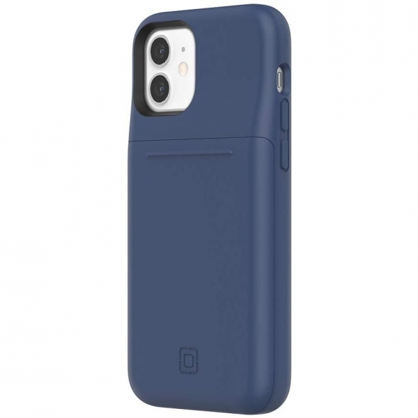  Incipio iPhone 12 Mini Stashback Kart B�lmeli K�l�f (MIL-STD-810G)-Midnight Navy