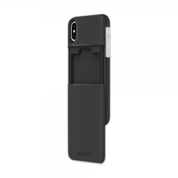 Incipio iPhone XS Max Stashback Kart Blmeli Klf-Black