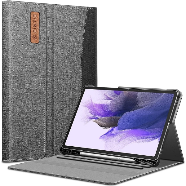 Fintie Galaxy Tab S7 FE Business Standl Klf (12.4 in)-Gray