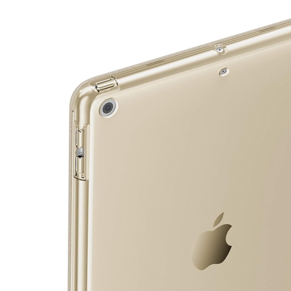 Infiland Apple iPad Kalem Blmeli Klf (9.7 in)-Gold