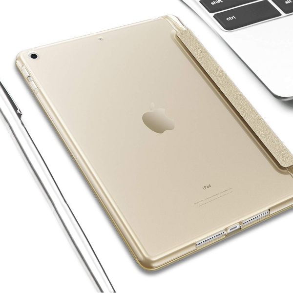 Infiland Apple iPad Kalem Blmeli Klf (9.7 in)-Gold