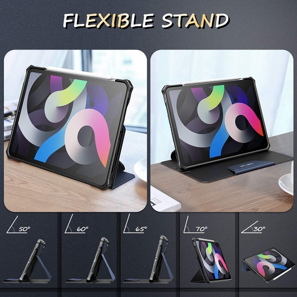 Infiland iPad Air Standl Tablet Klf (10.9 in)-Navy