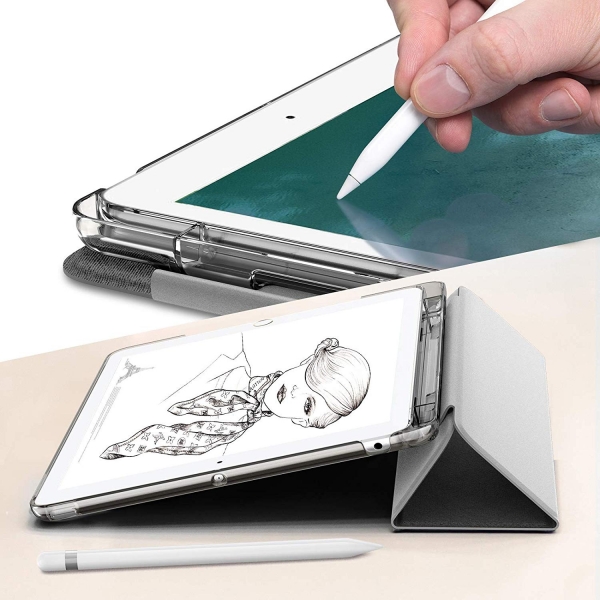 Infiland iPad Kalem B�lmeli K�l�f (10.2 in�)(7.Nesil)-Gray