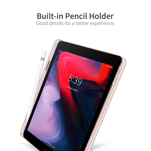 Infiland iPad Kalem B�lmeli K�l�f (10.2 in�)(7.Nesil)-Rose Gold