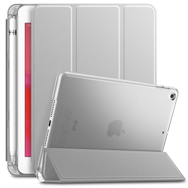 Infiland iPad Mini 5 Kalem Blmeli Klf (7.9 in)-Silver