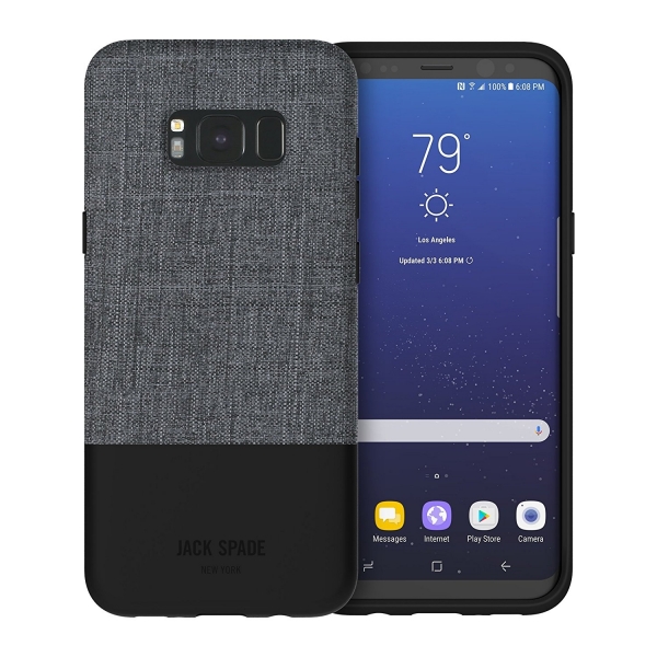 JACK SPADE Samsung Galaxy S8 Plus K�l�f-Tech Oxford Gray Black
