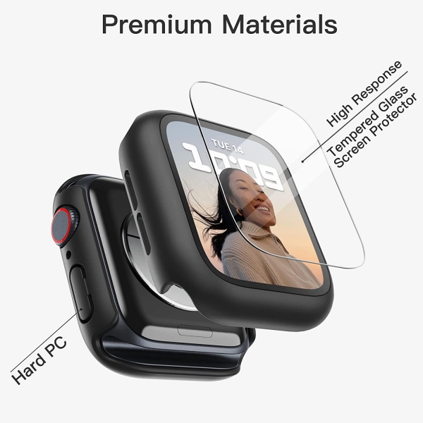 JETech Apple Watch 9/8/7 45mm Bumper Klf-Rose Gold