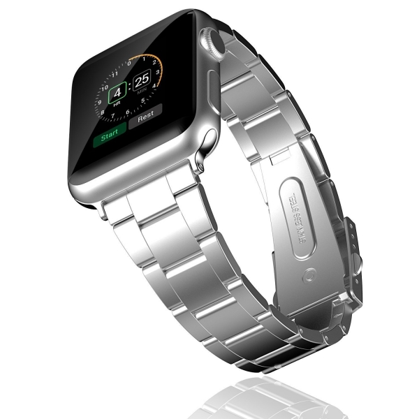 JETech Apple Watch Paslanmaz elik Kay (42/44mm)-Silver