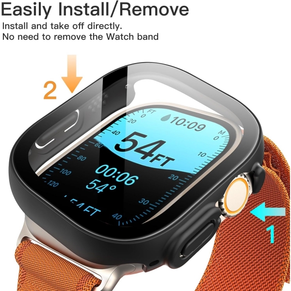 JETech Apple Watch Ultra 49mm Bumper Klf-Black