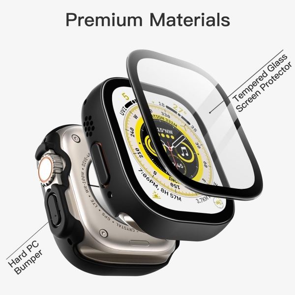JETech Apple Watch Ultra 49mm Bumper Klf-Black