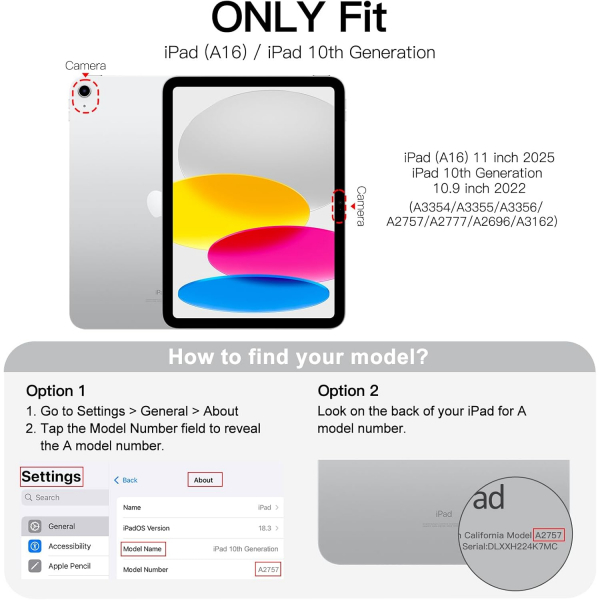 JETech Apple iPad A16 nce Klf (10/11.Nesil)-Yellow