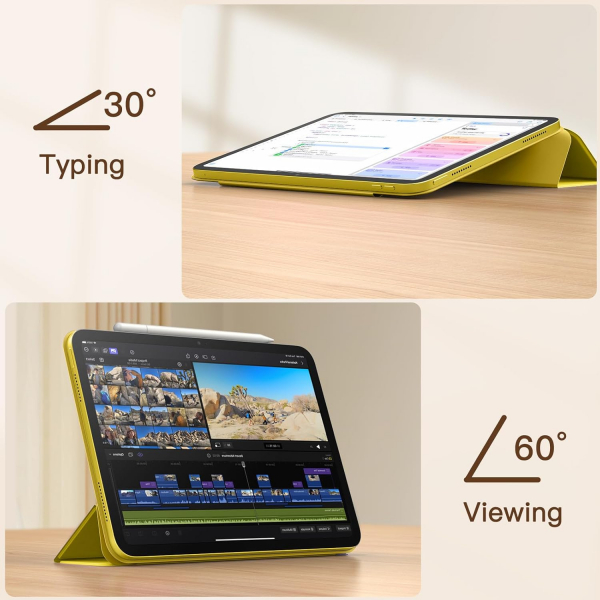JETech Apple iPad A16 Manyetik Klf (10/11.Nesil)-Yellow