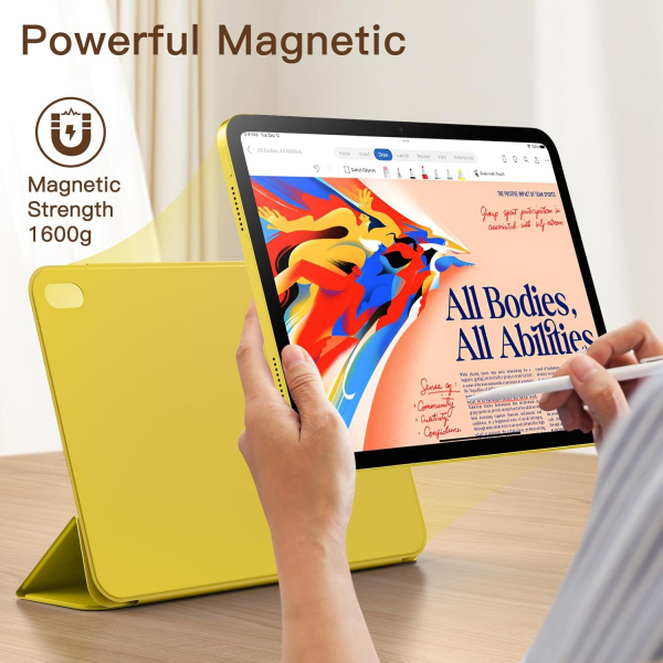 JETech Apple iPad A16 Manyetik Klf (10/11.Nesil)-Yellow
