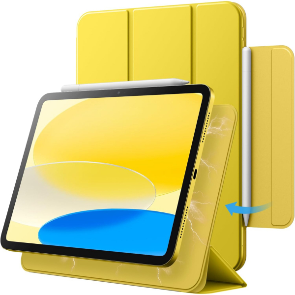 JETech Apple iPad A16 Manyetik Klf (10/11.Nesil)-Yellow