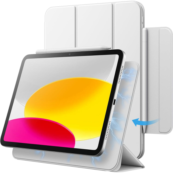 JETech Apple iPad A16 Manyetik Klf (10/11.Nesil)-White