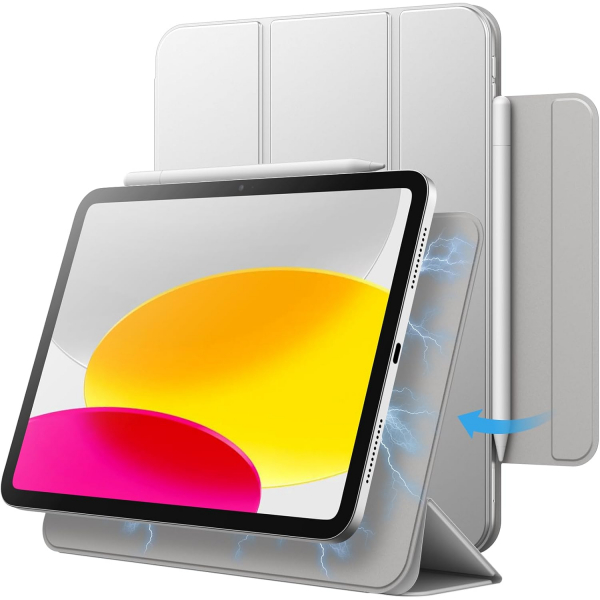 JETech Apple iPad A16 Manyetik Klf (10/11.Nesil)-Silver