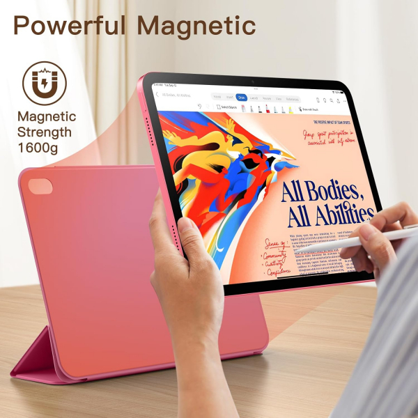 JETech Apple iPad A16 Manyetik Klf (10/11.Nesil)-Pink
