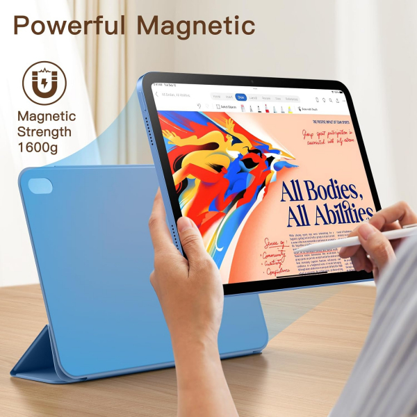 JETech Apple iPad A16 Manyetik Klf (10/11.Nesil)-Blue