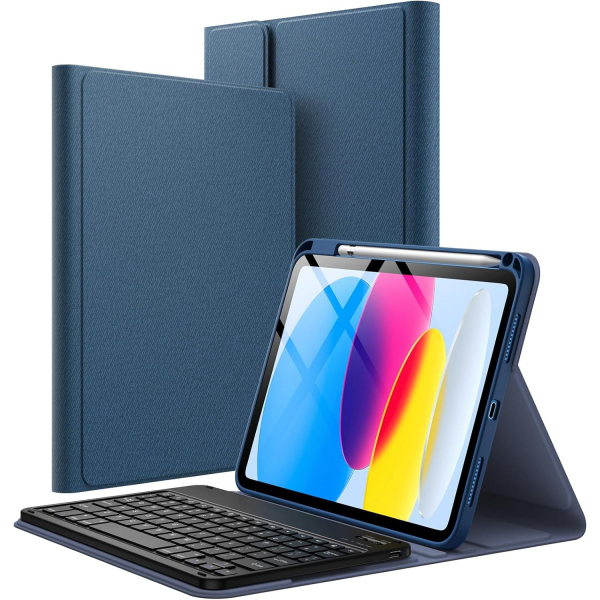 JETech Apple iPad A16 Klavyeli K�l�f (11 in�)-Blue
