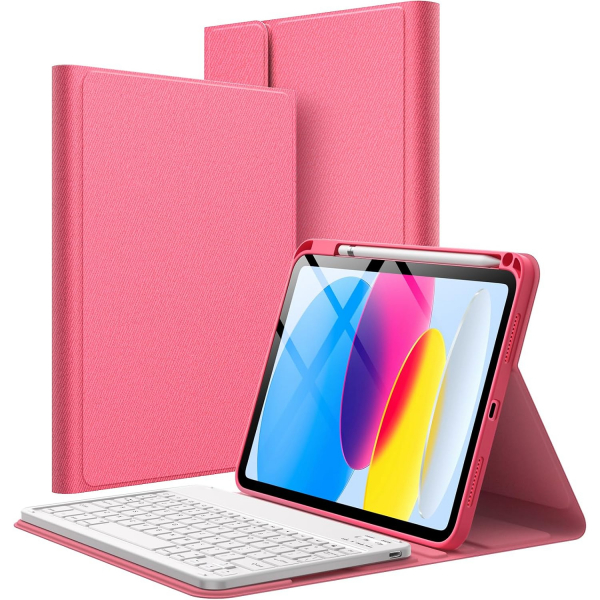 JETech Apple iPad A16 Klavyeli K�l�f (11 in�)-Pink