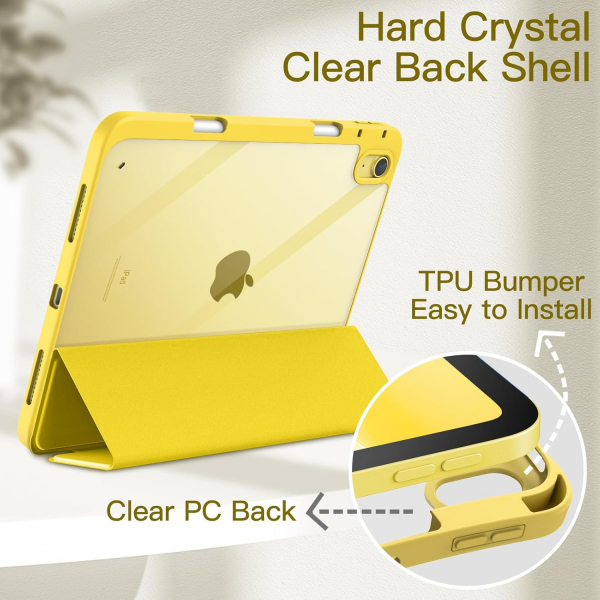 JETech Apple iPad A16 Standl Klf (10/11.Nesil)-Yellow
