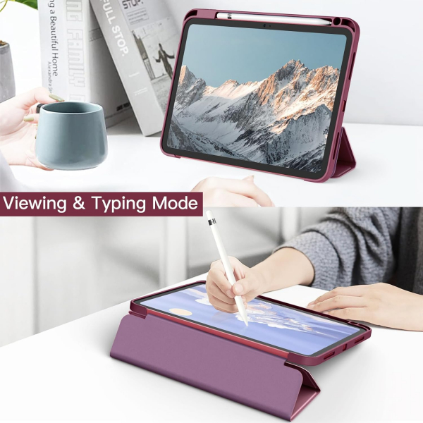 JETech Apple iPad A16 Standl Klf (10/11.Nesil)-Wine 
