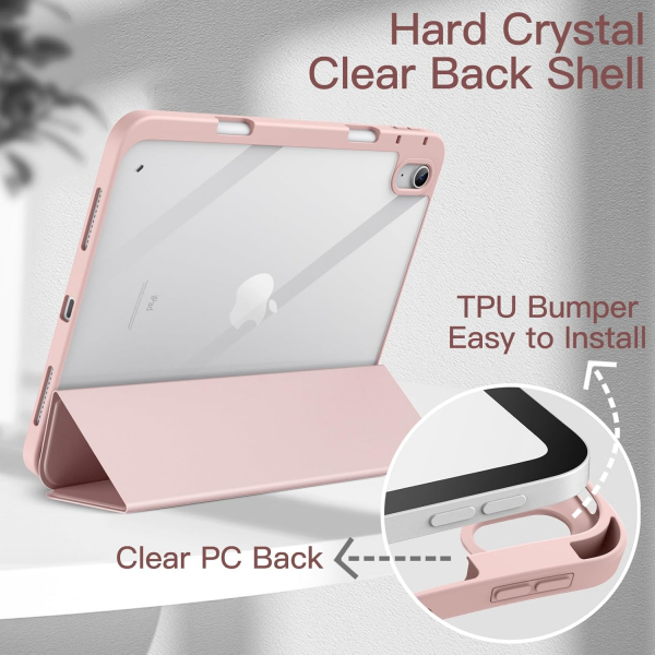 JETech Apple iPad A16 Standl Klf (10/11.Nesil)-Sandy Pink
