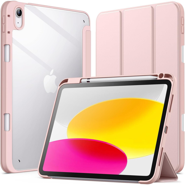 JETech Apple iPad A16 Standl Klf (10/11.Nesil)-Sandy Pink