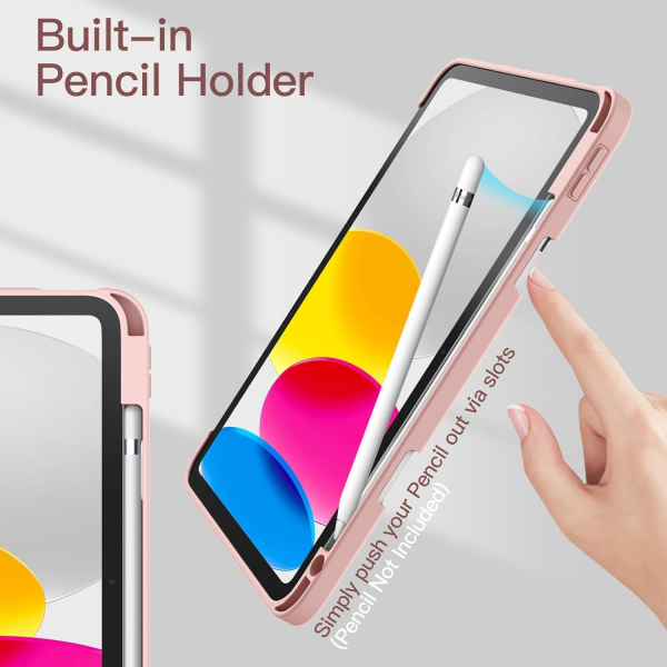 JETech Apple iPad A16 Standl Klf (10/11.Nesil)-Rose Gold