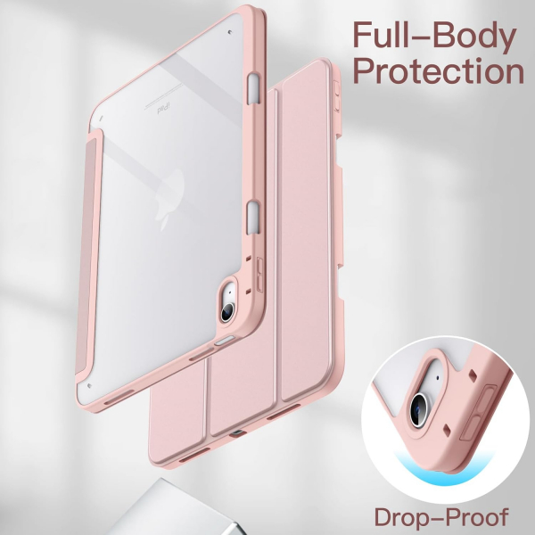 JETech Apple iPad A16 Standl Klf (10/11.Nesil)-Rose Gold