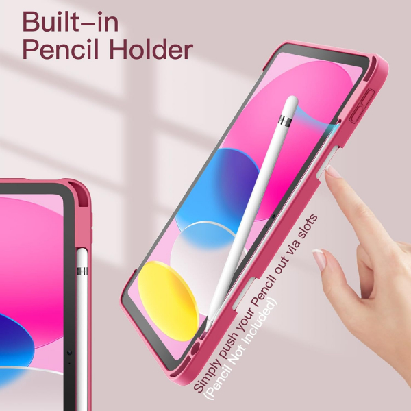 JETech Apple iPad A16 Standl Klf (10/11.Nesil)-Pink